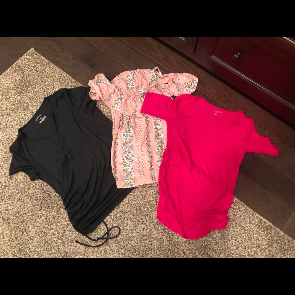 Used maternity top bundle